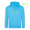 Hawaii Blue Vanlife Hoodie mit Wunschdruckfarbe - Teamdealer