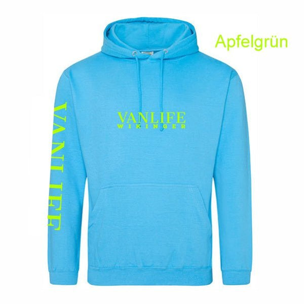 Hawaii Blue Vanlife Hoodie mit Wunschdruckfarbe - Teamdealer