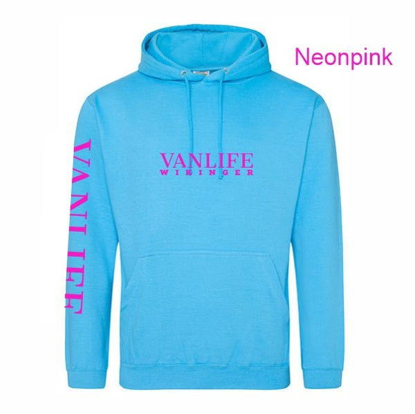 Hawaii Blue Vanlife Hoodie mit Wunschdruckfarbe - Teamdealer