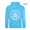 Hawaii Blue Vanlife Hoodie mit Wunschdruckfarbe - Teamdealer