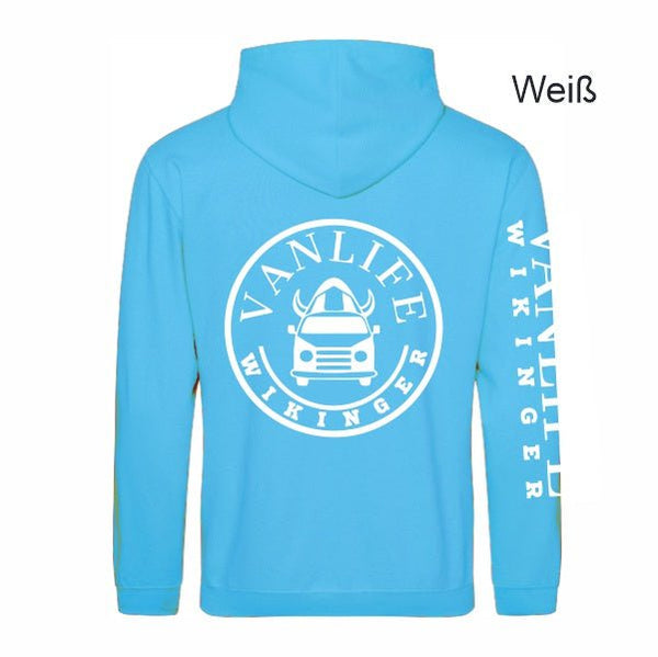 Hawaii Blue Vanlife Hoodie mit Wunschdruckfarbe - Teamdealer