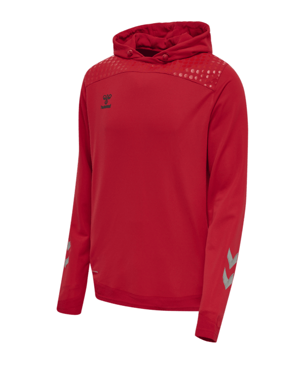 Hummel Lead Poly Hoodie Herren rot - Teamdealer