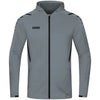 JAKO Kapuzenjacke Challenge - steingrau/schwarz - Teamdealer
