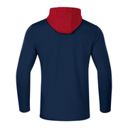 JAKO Kapuzenjacke Champ 2.0 - marine/chili rot - Teamdealer