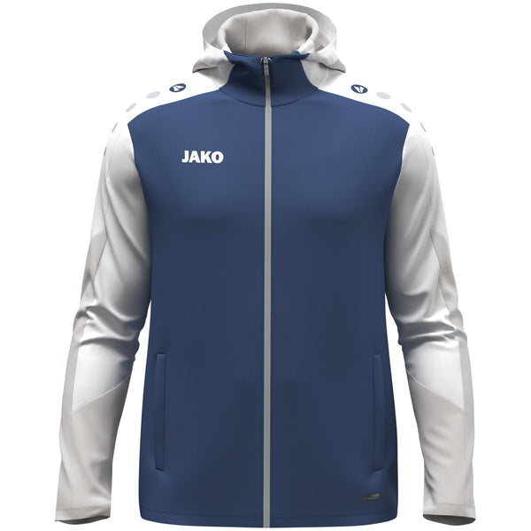 JAKO Kapuzenjacke Dynamic - nachtblau/weiß/hellgrau - Teamdealer