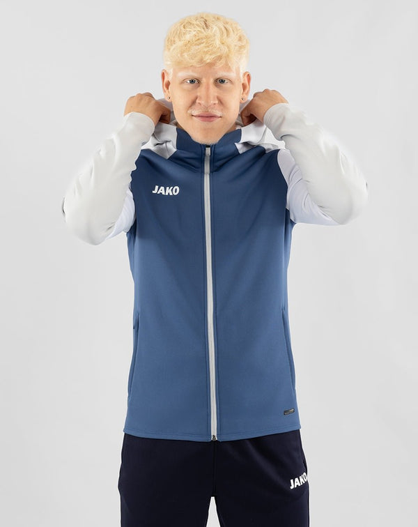 JAKO Kapuzenjacke Dynamic - nachtblau/weiß/hellgrau - Teamdealer