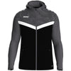 JAKO Kapuzenjacke Iconic - schwarz/anthrazit - Teamdealer