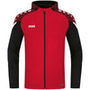 JAKO Kapuzenjacke Performance - rot/schwarz - Teamdealer