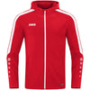 JAKO Kapuzenjacke Power - rot - Teamdealer