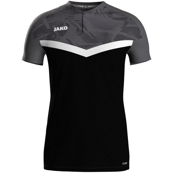 JAKO Polo Iconic - schwarz/anthrazit - Teamdealer