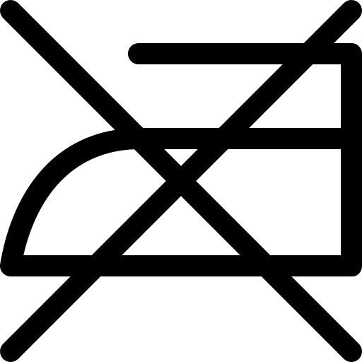 Symbol: nicht bügeln