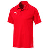 Puma Fußball Liga Sideline Polo-Shirt Fußballshirt Herren rot - Teamdealer