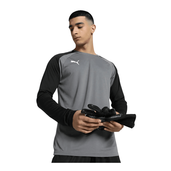 Puma teamPACER Torwarttrikot Langarm Herren - grau/schwarz - Teamdealer
