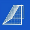 Rombull Tornetze 7,5x2,5 in blau/weiß / Auslage: 0,80x2m (1 Paar) - Teamdealer