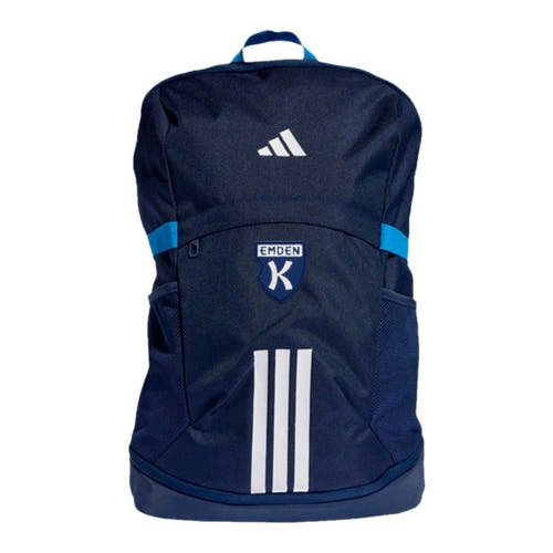 Rucksack Kickers Emden Jugend – adidas Tiro in Team Navy mit Vereinswappen auf der Fronttasche