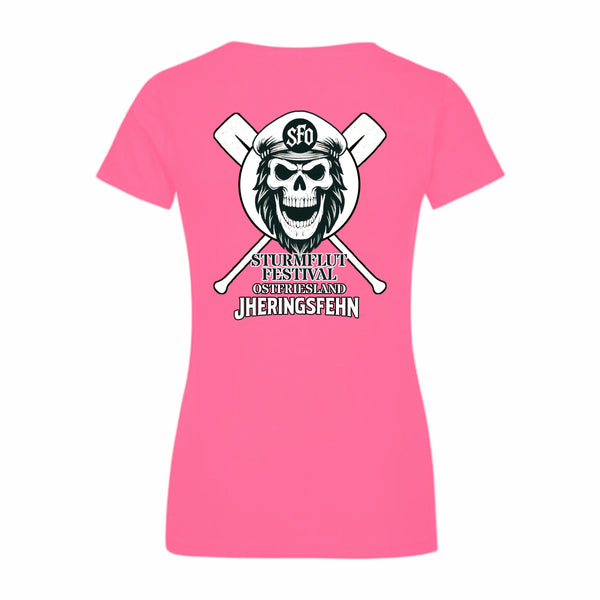 Sturmflut – Offizielles Line-Up Damenshirt Sweet Pink
