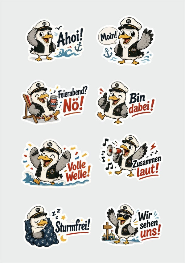 Sticker-Set 8 x Fiete - Teamdealer