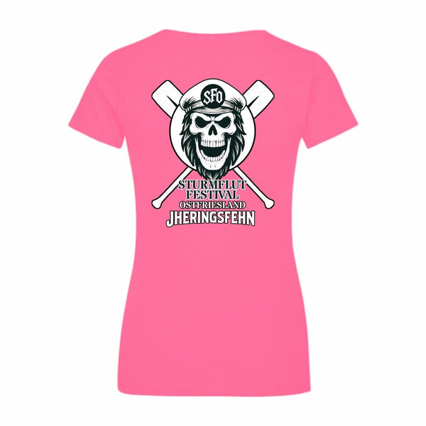 Sturmflut – Offizielles Line-Up Damenshirt Sweet Pink - Teamdealer