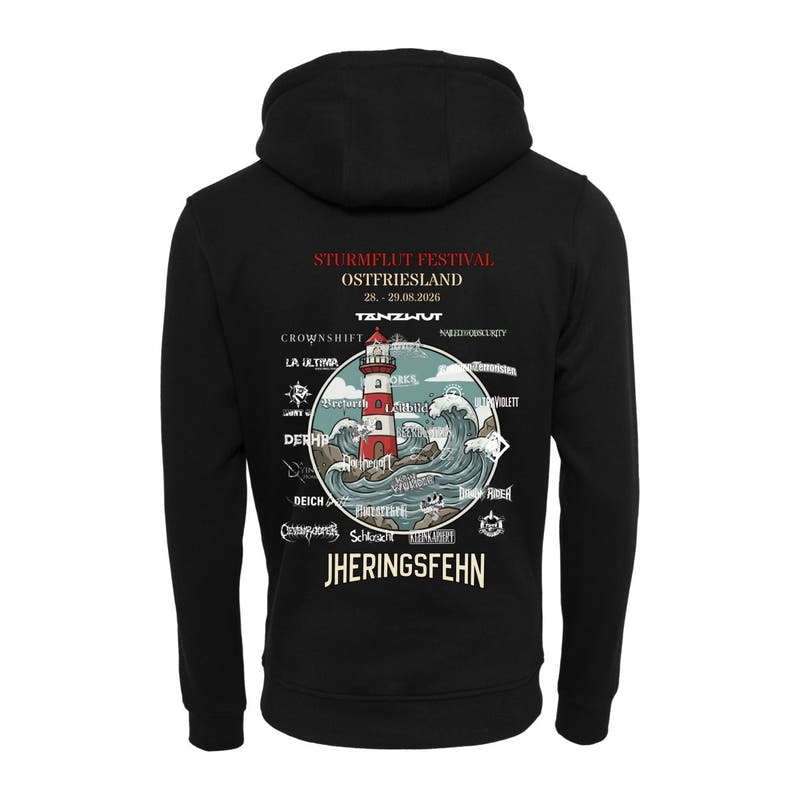 Sturmflut – Offizielles Line-Up Kapuzenjacke (Unisex) - Teamdealer
