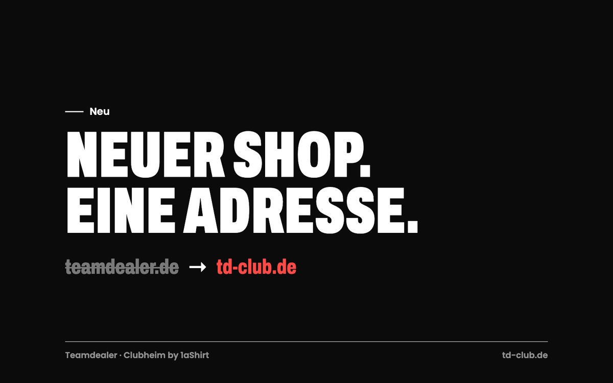 Titelbild neuer shop teamdealer ist jetzt td club