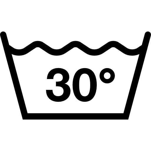 Symbol: 30 Grad waschen